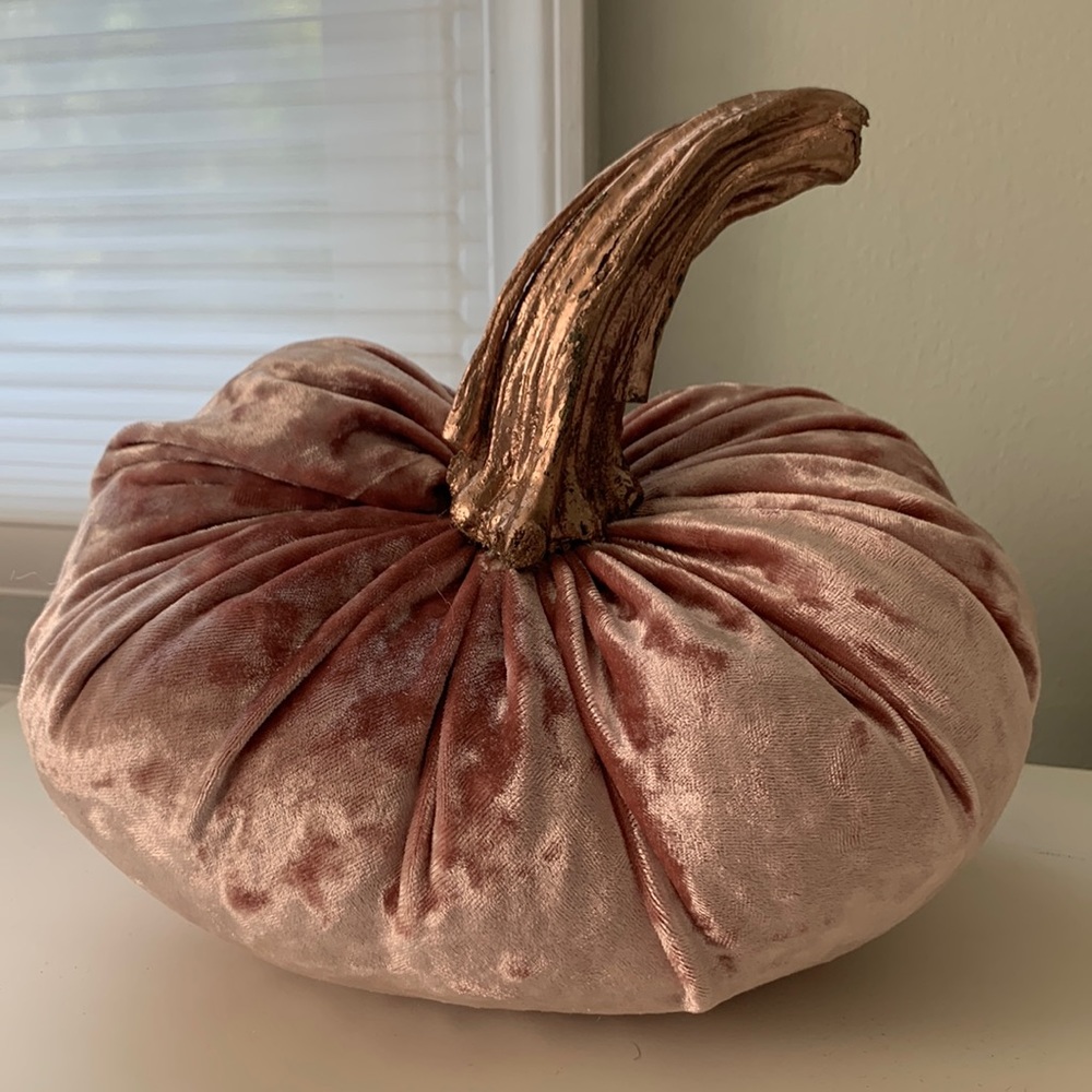 Handmade Velvet Pumpkin